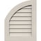 Ekena Millwork Quarter Round Top Left Primed, Non-Functional, Pine Gable Vent w/ Decorative Face Frame, 10"W x 28"H GVWQL10X2802SDPPI - alternate 1